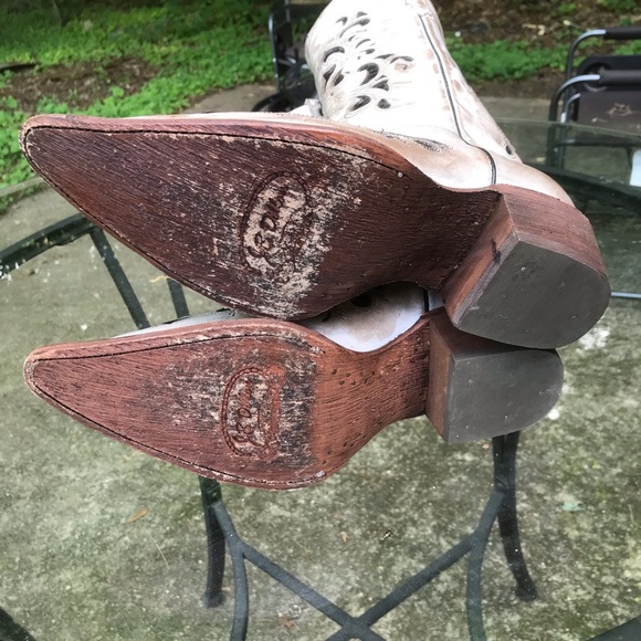 JB Dillon Womens Cowboy Boots Inlay Size 10 B - Picture 4 of 5